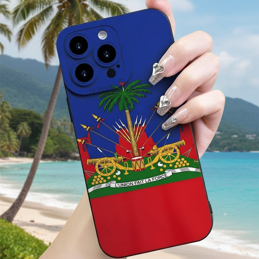 Creative Pattern Haitian Flag iPhone Case