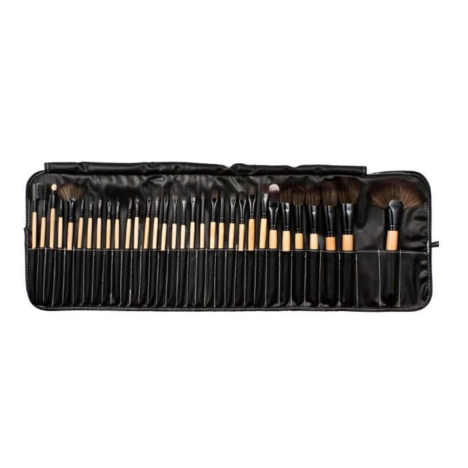 32-Piece Sculptor High Quality Wooden Makeup Brush Set