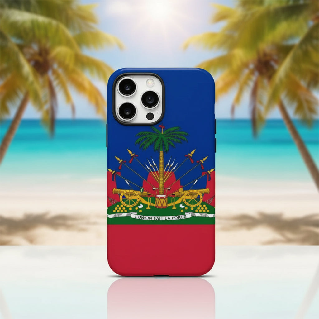 Haitian Flag Design iPhone Cover 1
