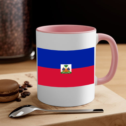 Haitian Flag Pink Mug
