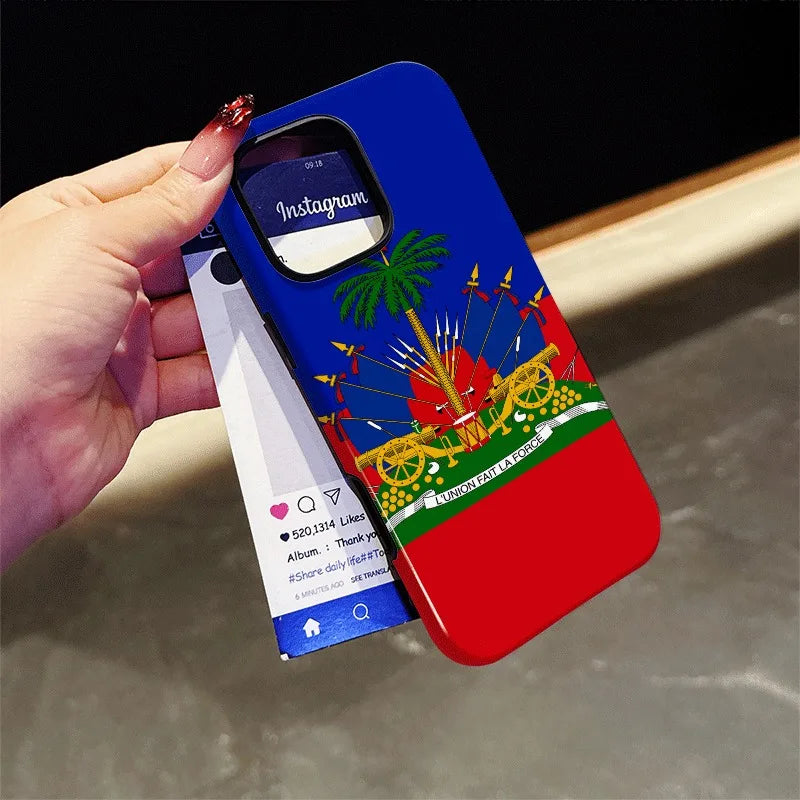 Haitian Flag Design iPhone Cover
