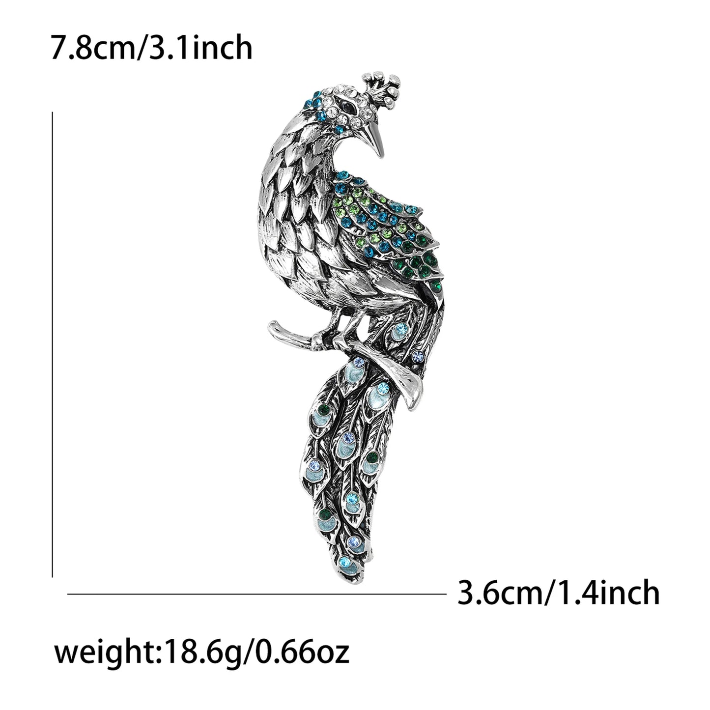 Magnificent Peacock Lapel Pins