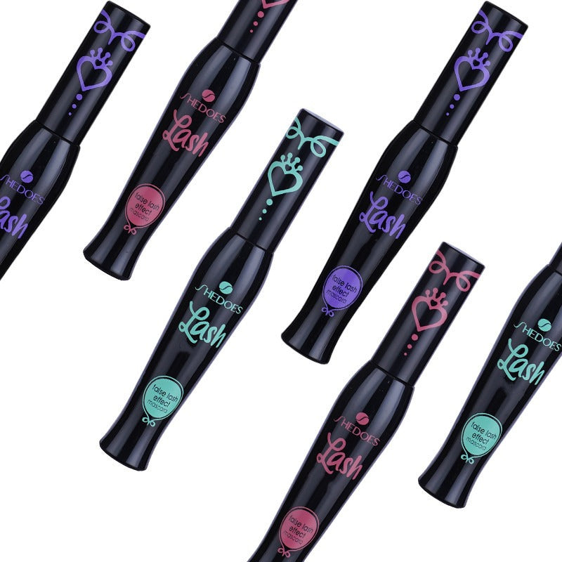 Set of Shiseido mascara tubes on a white background