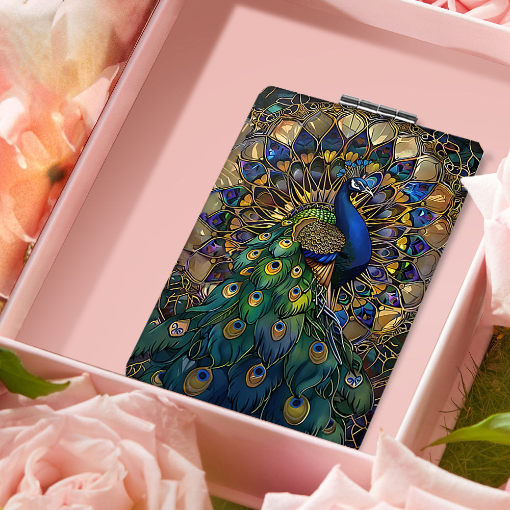 Folding Peacock Mirror