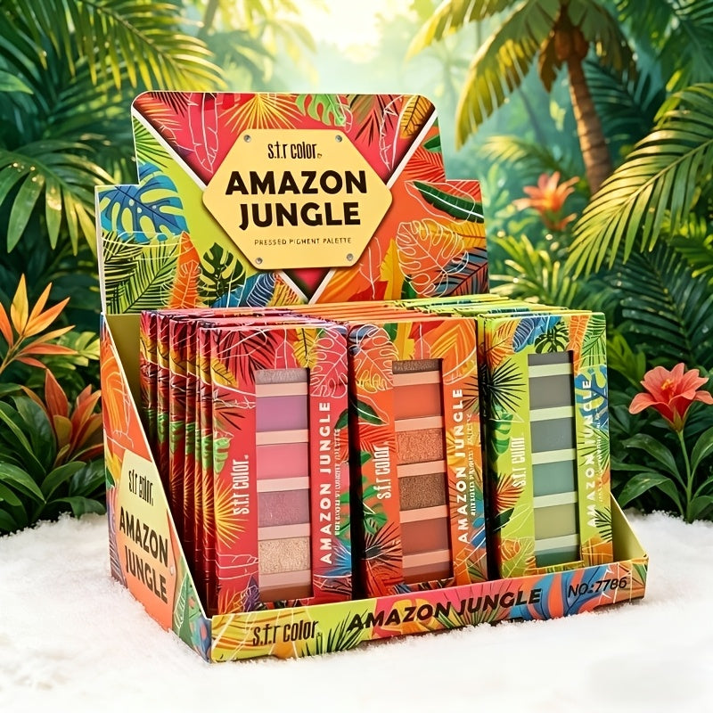 3-Piece Set of Six Popular Colored Eyeshadows